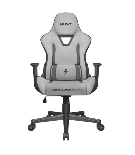 NUWO SEDIA GAMING JUPITE STOFFA BIANCO E GRIGIO
